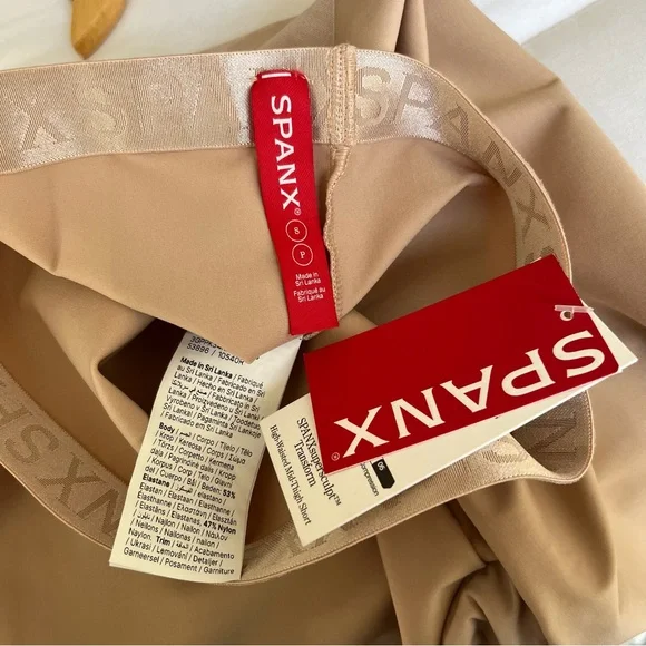 Spanx SuperSculpt Transform High-Waisted Mid-Thigh Shapewear Short Nude S - Picture 7 of 8